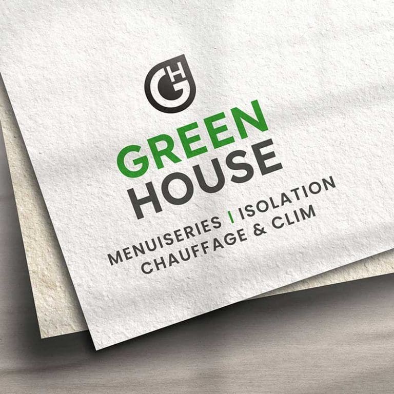 Logotype Green House agence Communication Perigueux Green House